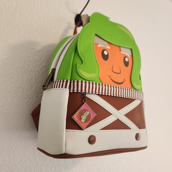 Loungefly Willy Wonka & Chocolate Factory Oompa Loompa Hardtag Mini Backpack NWT main image 7